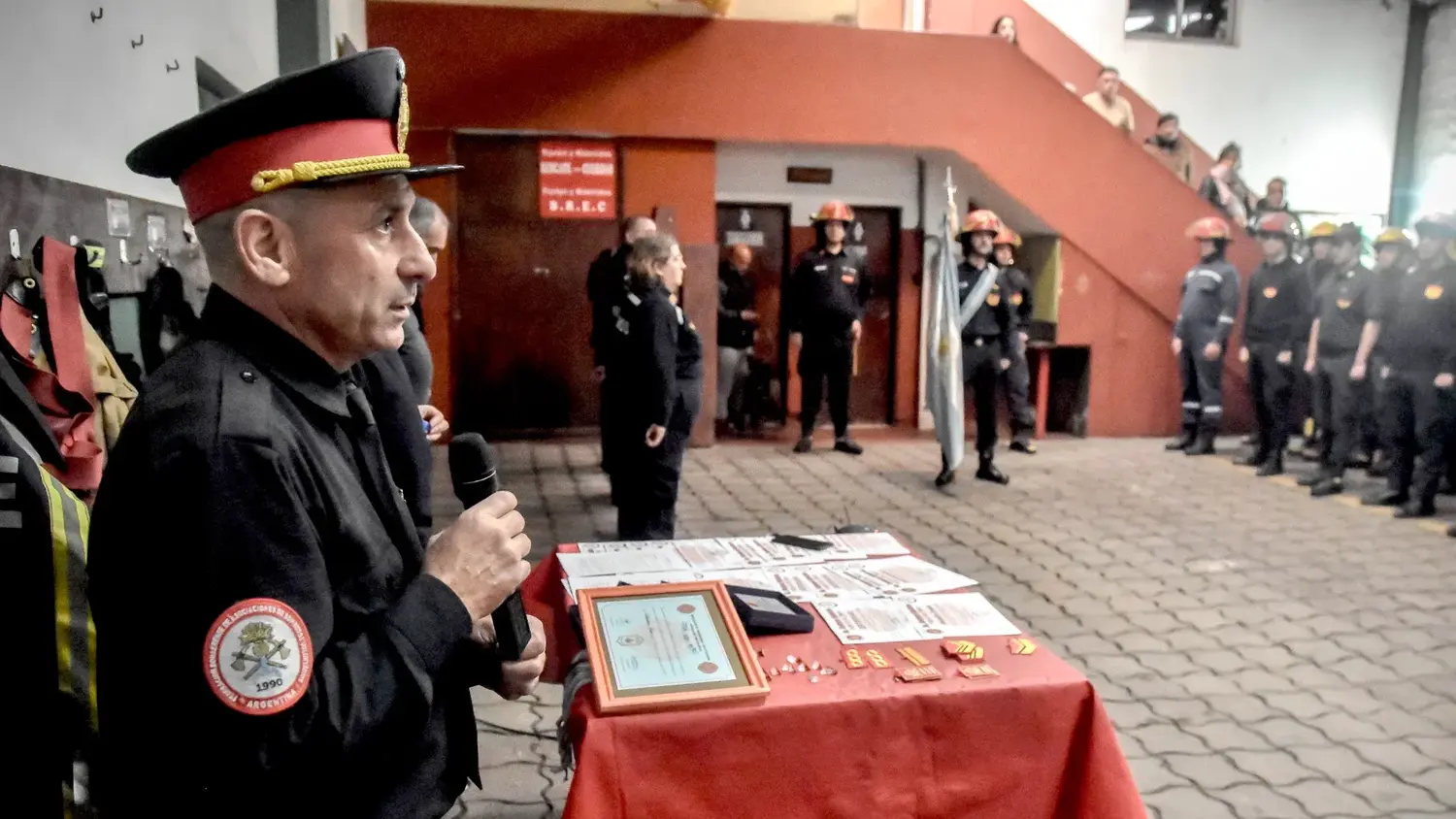 Sergio Mostafá, Jefe de Bomberos Voluntarios de Sierra de los Padres