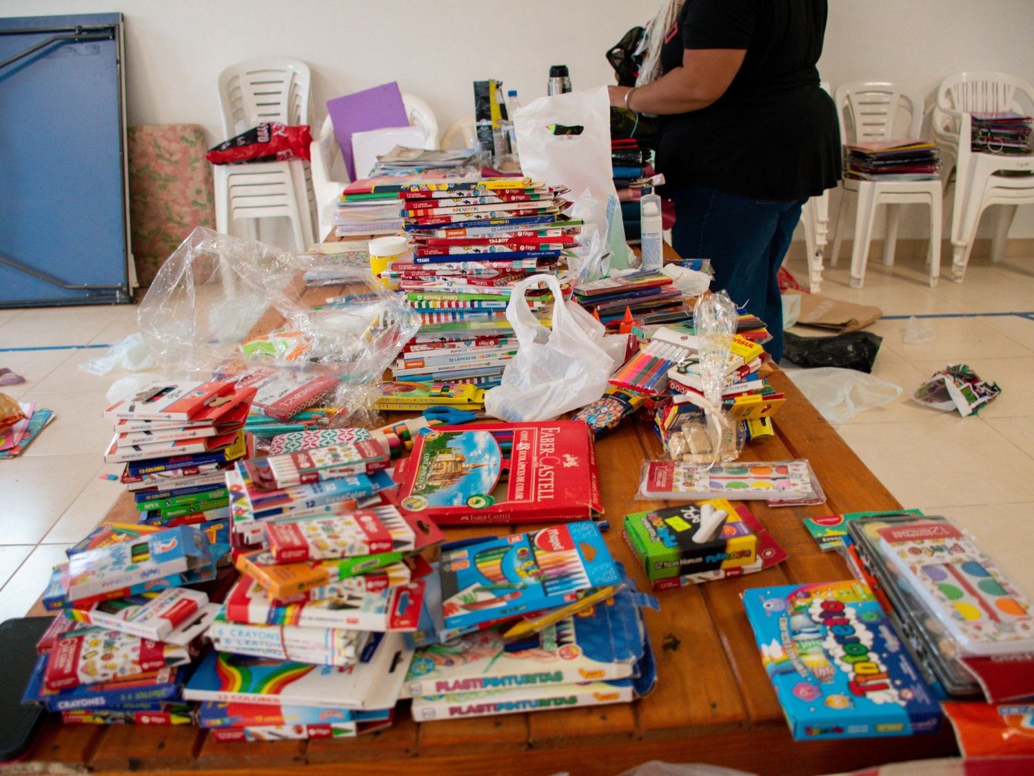 Entrega de útiles escolares