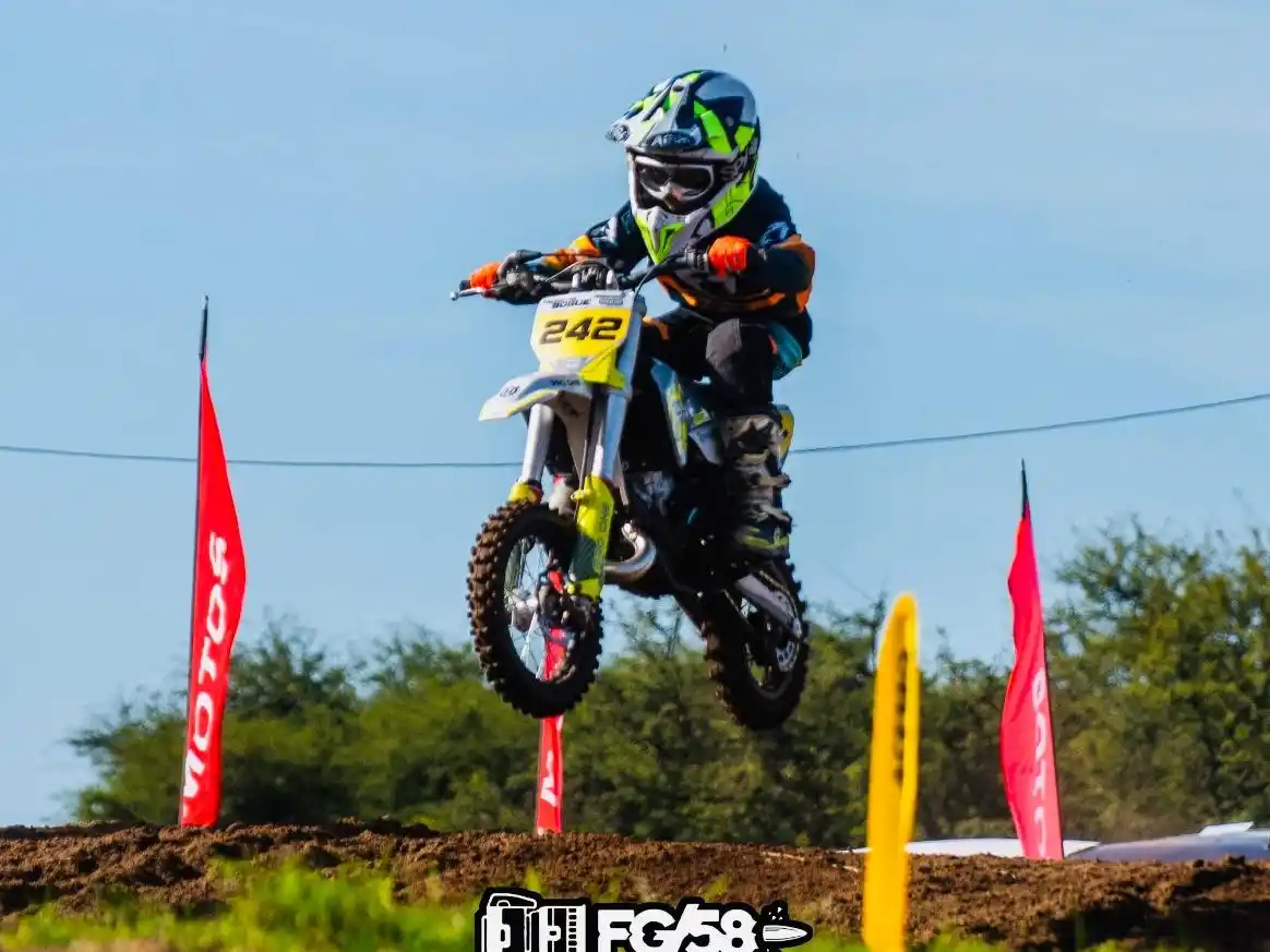 Valentino Bogue obtuvo el quinto puesto en el Nacional de Motocross