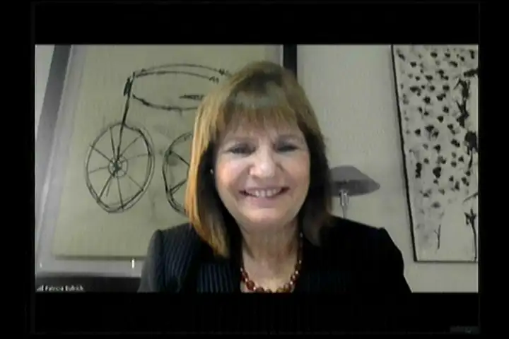 Patricia Bullrich en el desayuno de Tandil Despierta