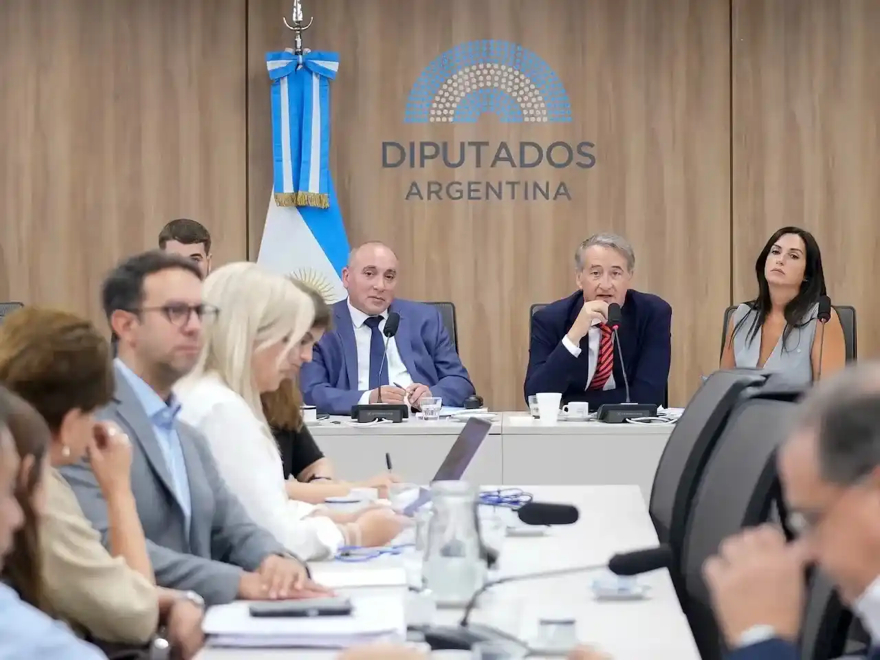 José Peluc y Nicolás Mayoraz, presidentes de las comisiones de Recursos Naturales y Asuntos Constitucionales.