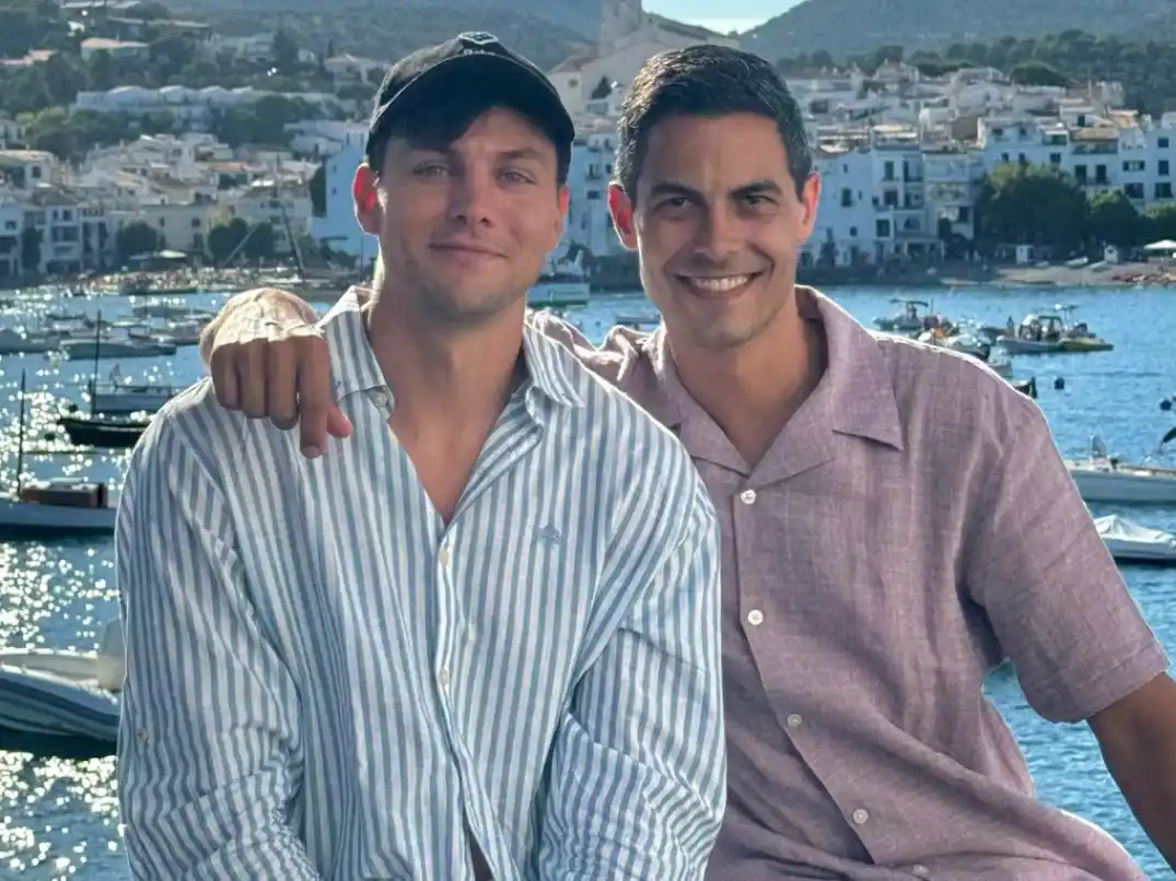 El argentina Nicolás Keenan junto a su pareja, el flamante Primer Ministro de Países Bajos:Rob Jetten.Foto: nicokeenan/IG