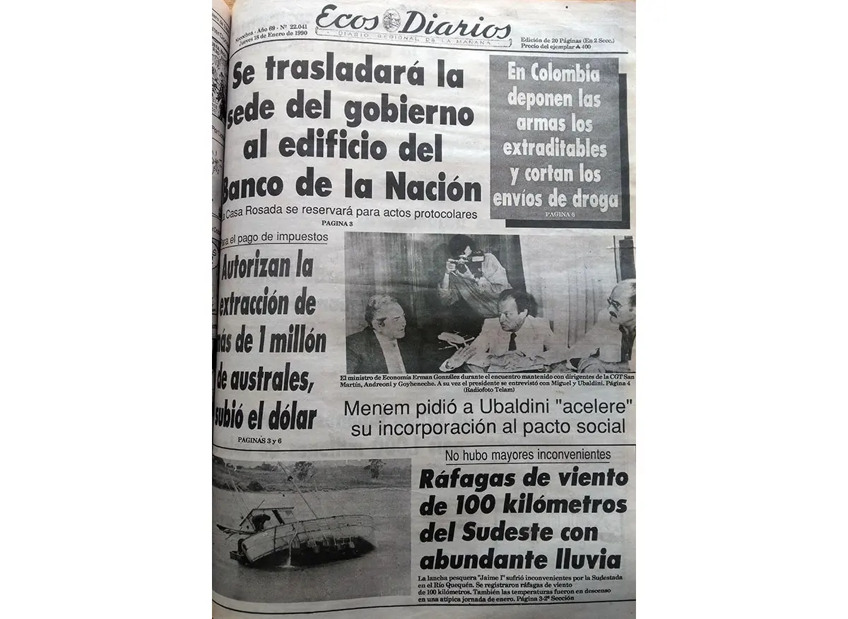 Jueves 18 de enero de 1990
