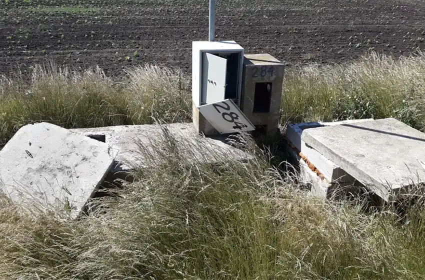 Vandalizaron un pozo de abastecimiento de agua en el Camino San Francisco