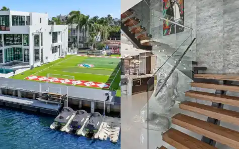 Esta es la cancha de futbol américano que tiene la mansión del deportista