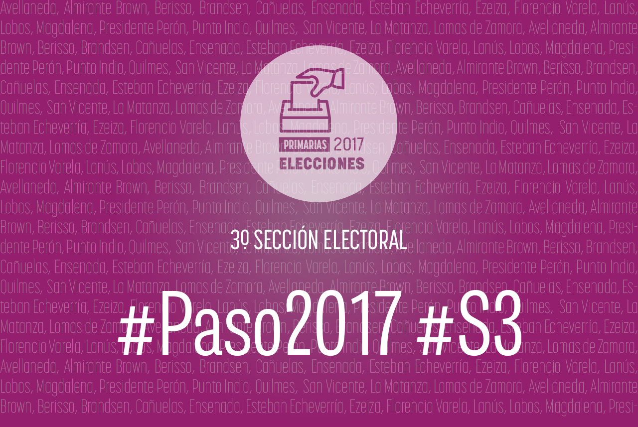 Elecciones PASO 2017: La Tercera Sección elige diputados, concejales y consejeros escolares