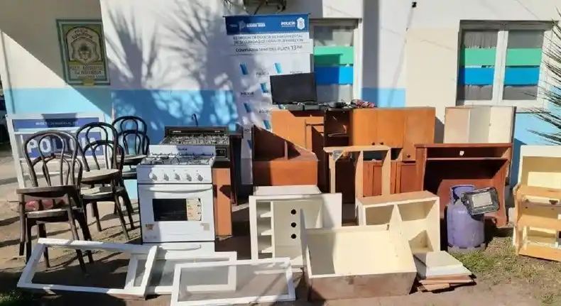 Villa Cañás: la policía recuperó muebles robados
