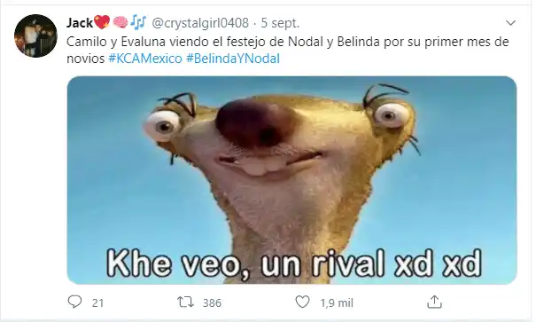 Otra pareja fue invocada por la burla hacia Belinda y Christian Nodal