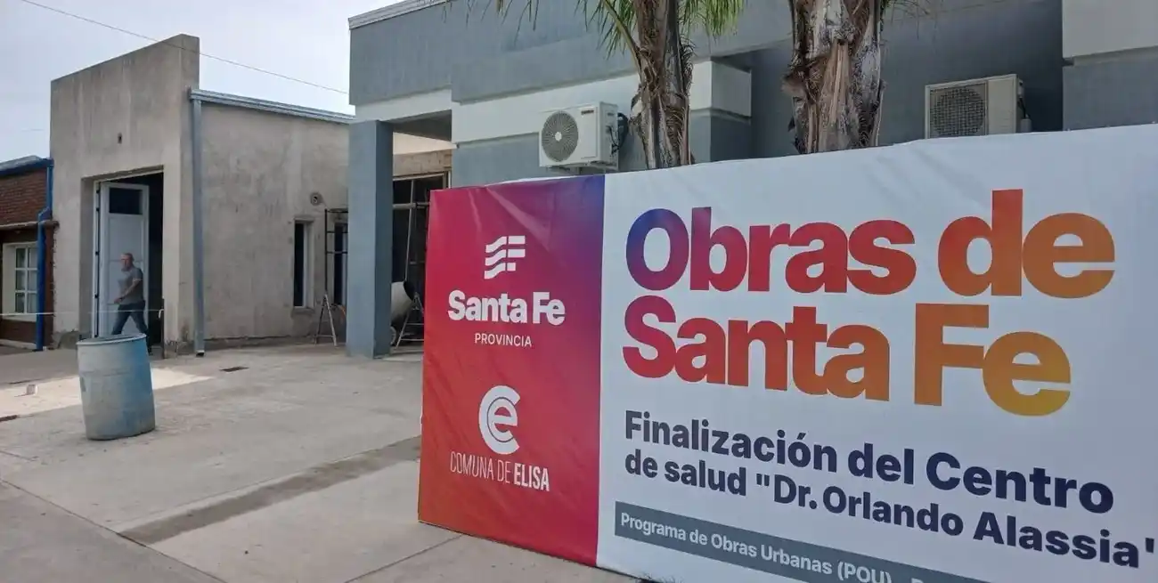 Avanza la ampliación del centro de salud de Elisa con una inversión de más de $45 millones
