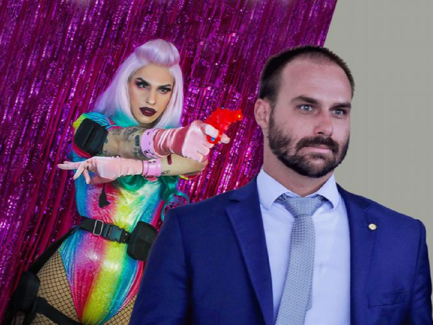 Uno de los hijos de Bolsonaro compartió una publicación en la que se burló del hijo de Alberto Fernández