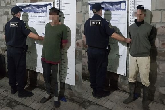 Amenazaron a una vecina con un cuchillo y los detuvieron