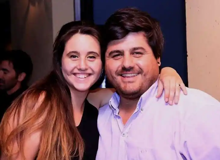 Nuestro invitado junto a su hija Florencia.