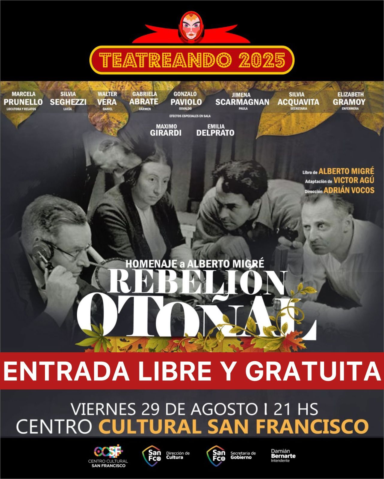 Teatrando 2025 Rebelión Otoñal