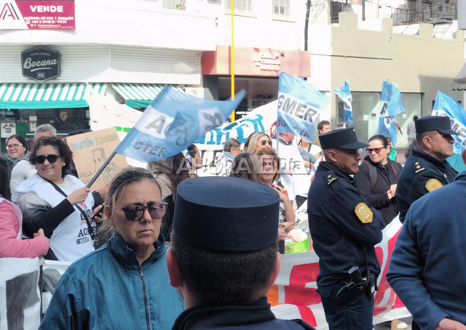 Gualeguaychú se vio marcada por otra jornada de protesta docente