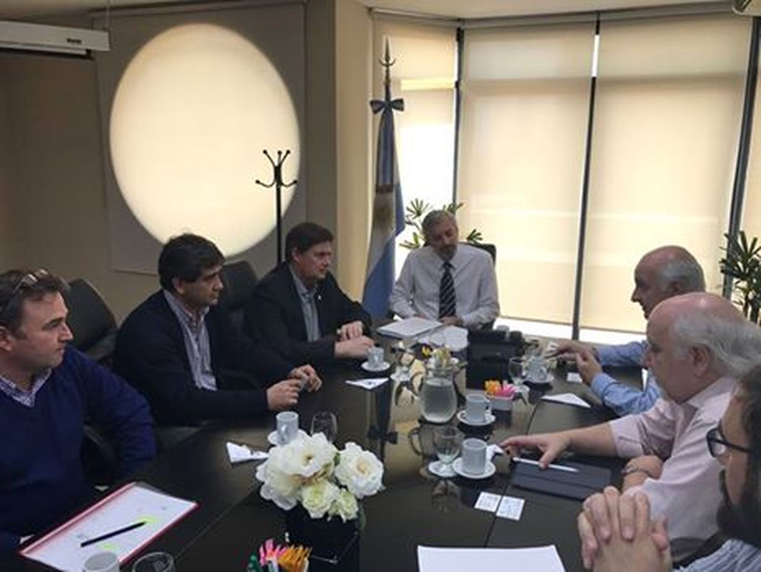 LOBERÍA: Fioramonti y Gargaglione  con autoridades de Enargas
