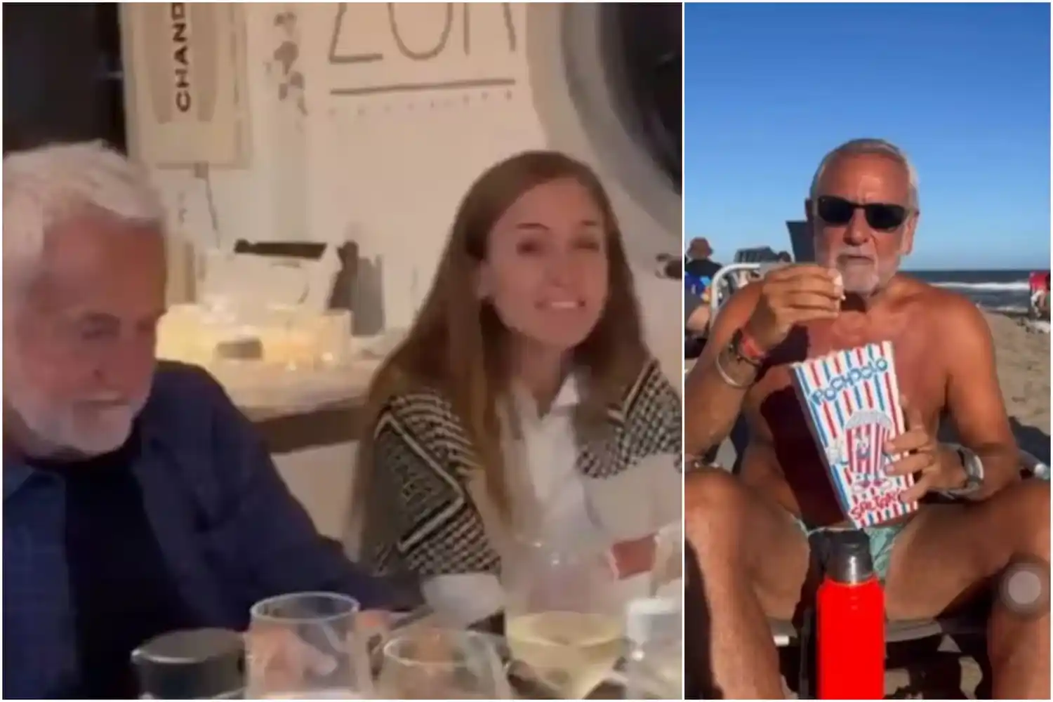 Polémica con Pepe Albistur y Tolosa Paz en Pinamar: violento escrache en un restaurante y video provocador en la playa