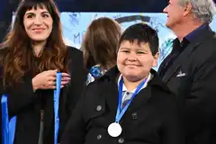 Gianinna y Dieguito Fernando muy cerca en los homenajes a Diego Maradona en Roma: “Ella está mucho con él”