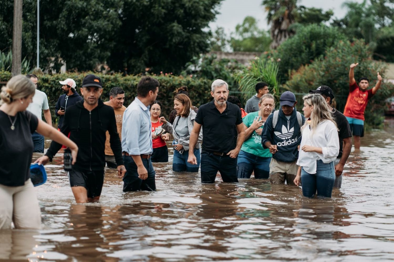 Frigerio recorrió las zonas afectadas en Gualeguay por el temporal