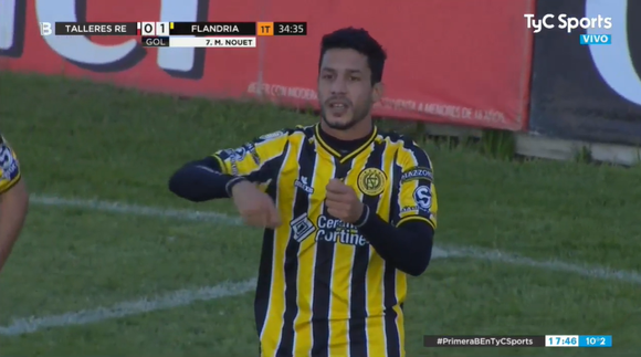 B Metropolitana: con dos goles Matías Nouet, Flandria ganó y llegó a la cima del Clausura