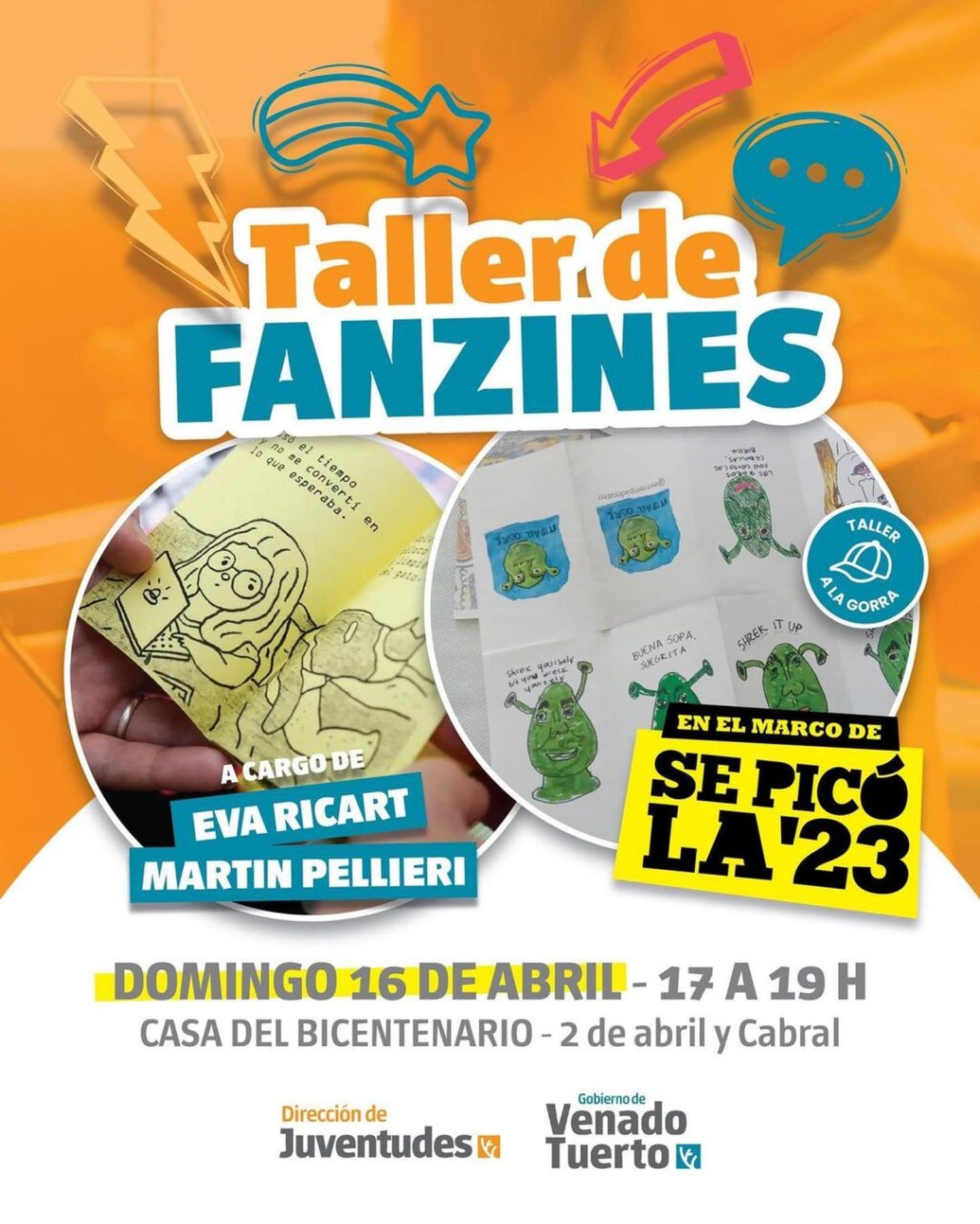 Taller de Fanzines en “¡La 23 está de feria!”