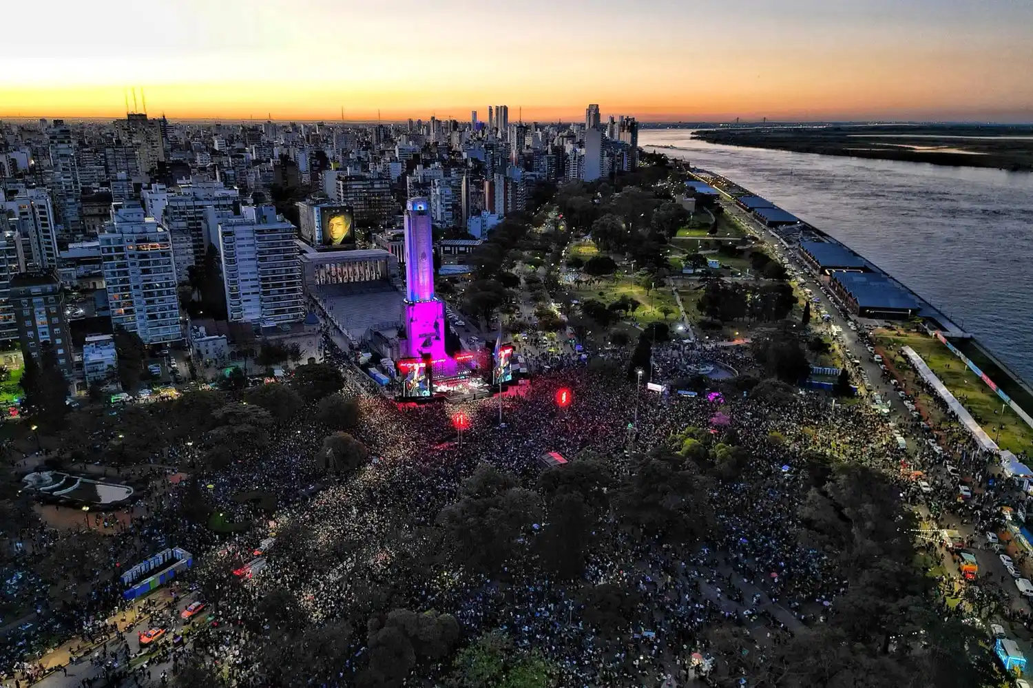 Rosario se caracterizó por eventos masivos.