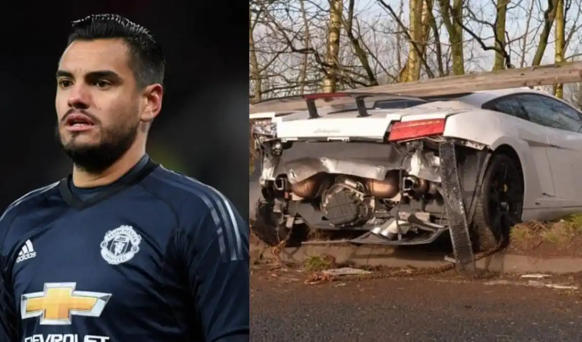 Chiquito Romero tuvo un grave accidente automovilístico y su auto quedó destrozado