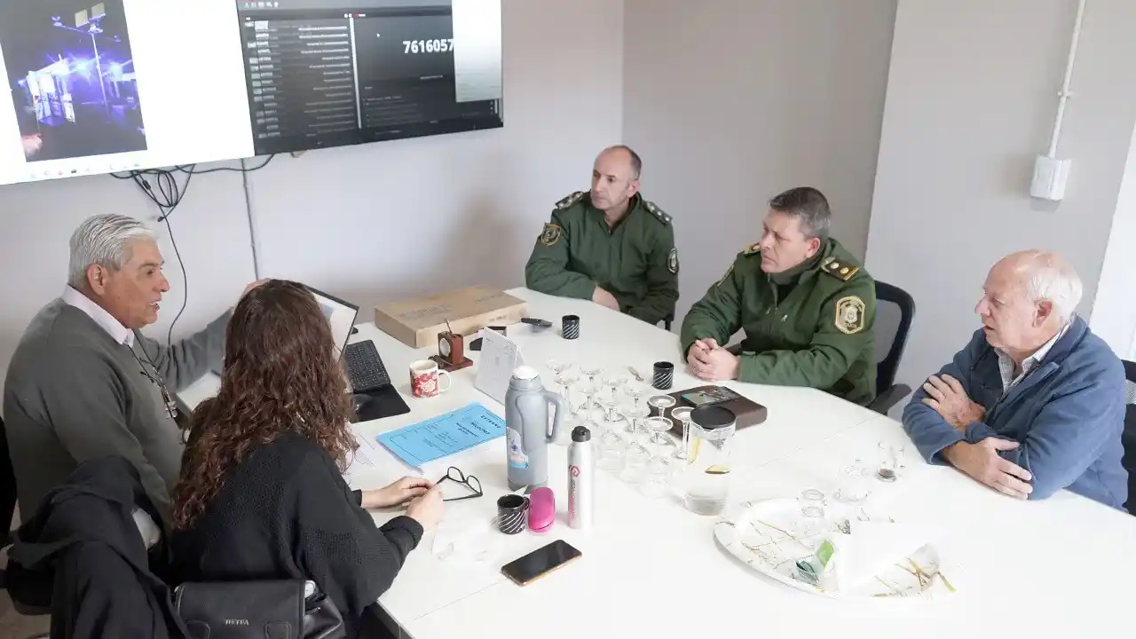 Reunión. Se realizó en el Centro de Monitoreo