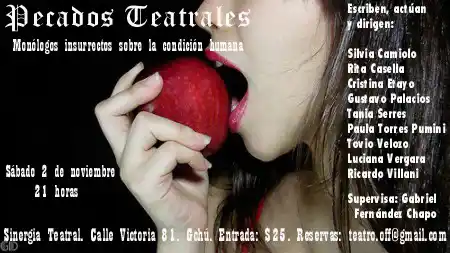 Se presentará Pecados Teatrales