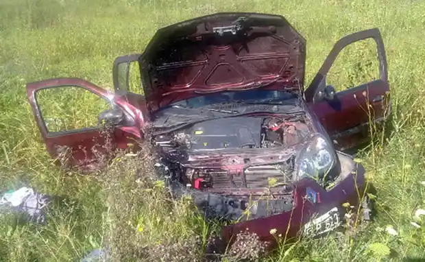 Cinco heridos por el despiste de un auto en la autovía ruta 14  