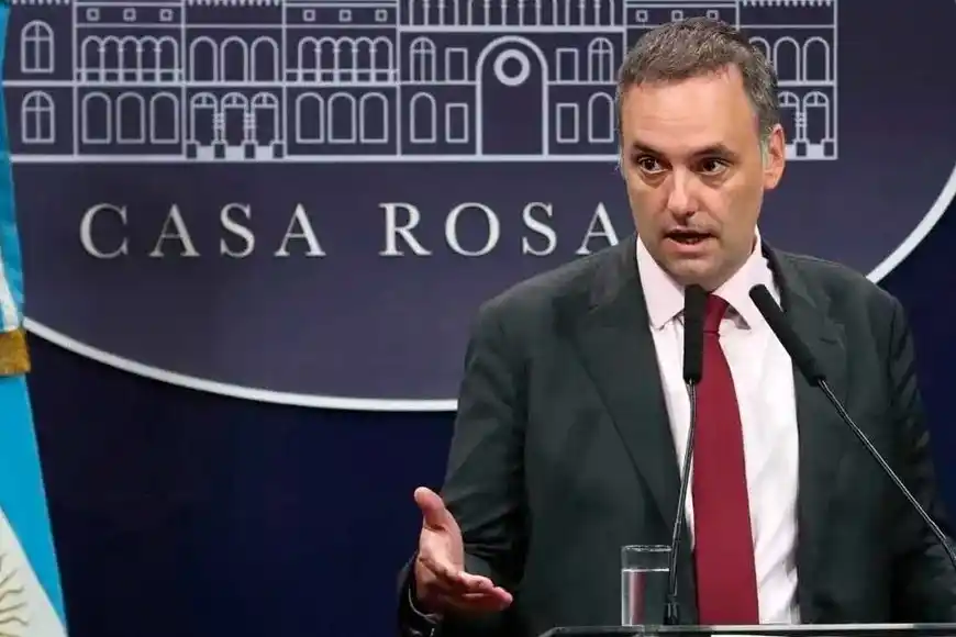 Manuel Adorni, el flamante Jefe de Ministros volvió a ser vocero este viernes.