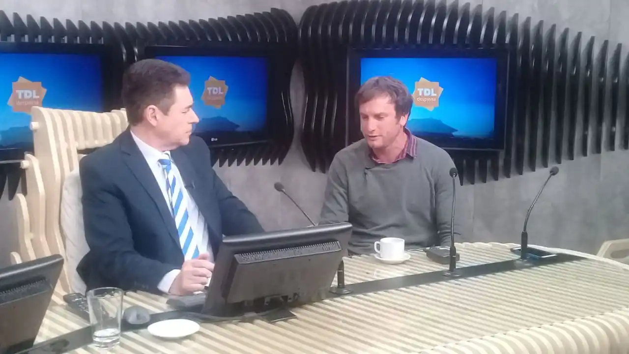 Luciano Jaureguiber en el desayuno de Tandil Despierta