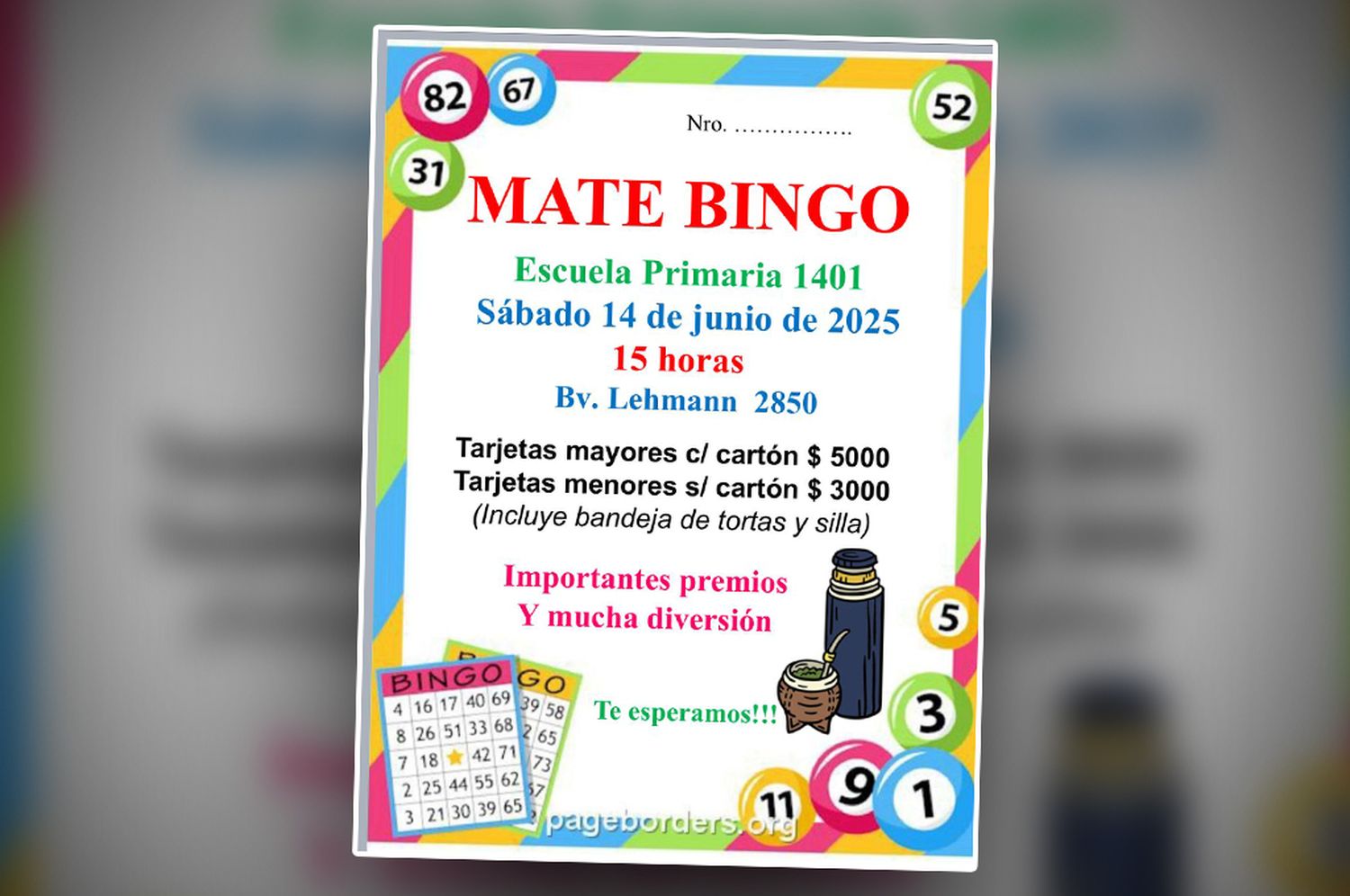 mate bingo rafaela
