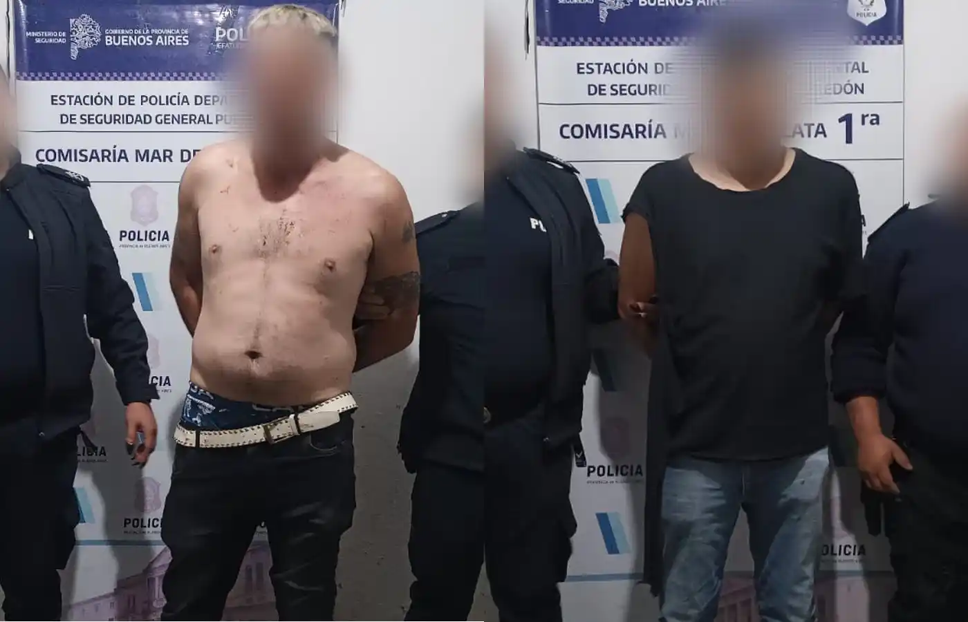 Los sujetos se pelearon y luego enfrentaron a la Policía.