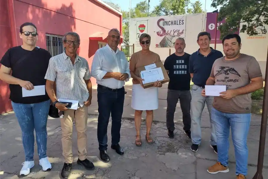 Alcides Calvo realizó trabajos en conjunto con instituciones intermedias de Sunchales