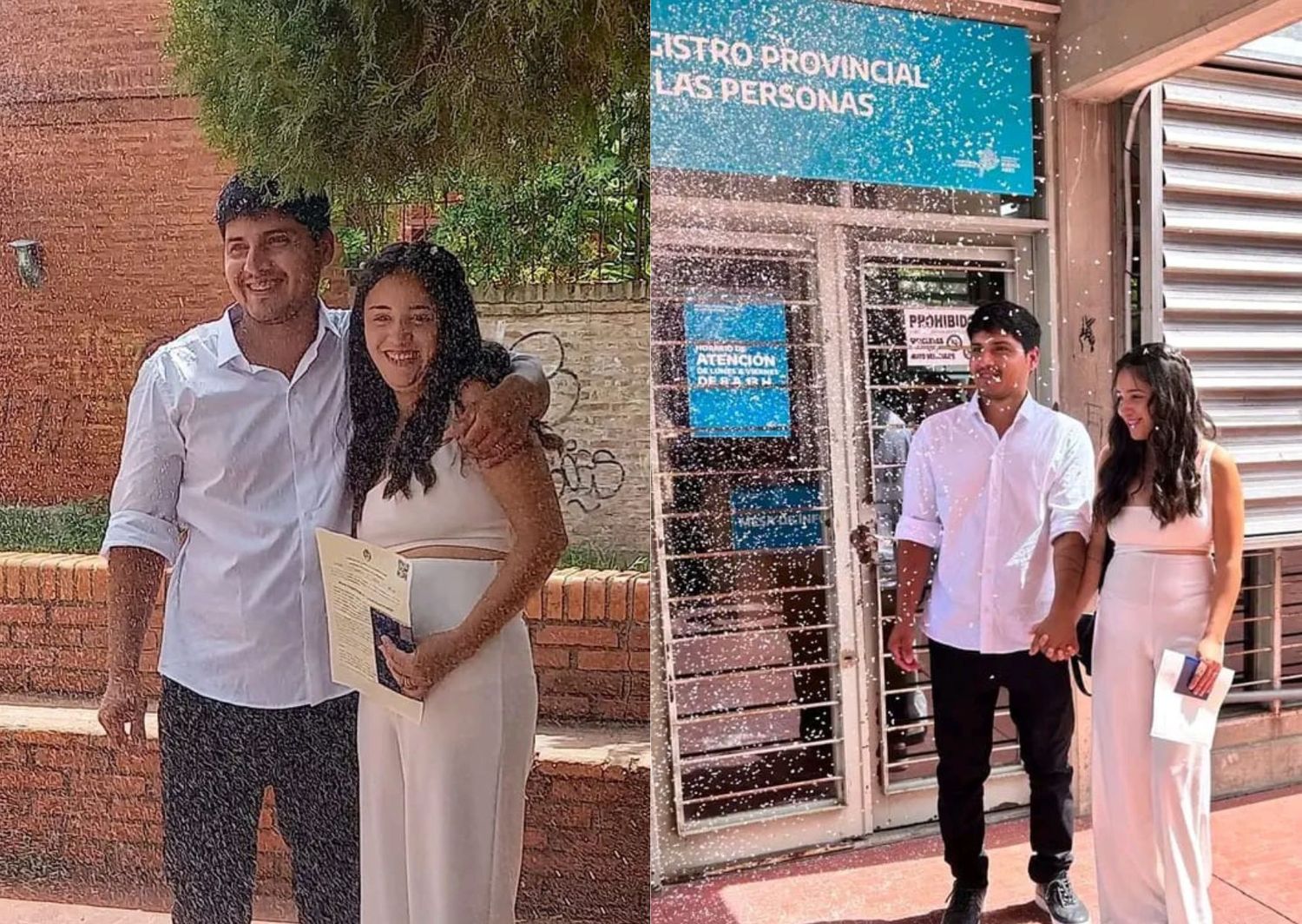 ¡Se casaron Braian y Araceli!