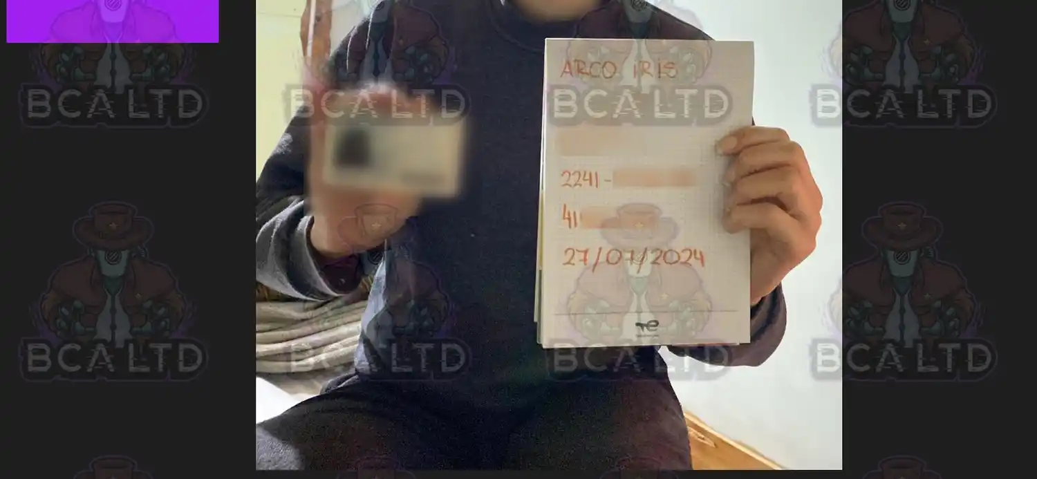 Para acceder a las instrucciones de "la china", los inversores debían tomarse una foto y adjuntar su DNI junto a un cartel con los datos. Ahora ofrecen a la venta imágenes y documentación.