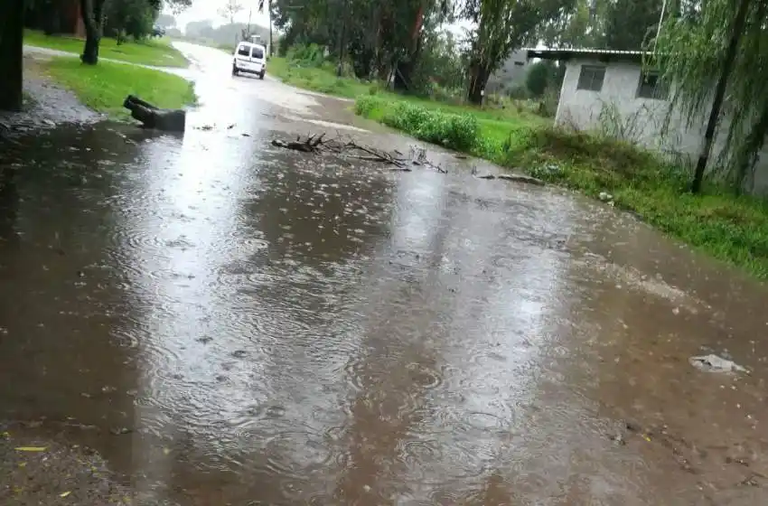 En barrios del norte, también se hizo sentir con fuerza la tormenta