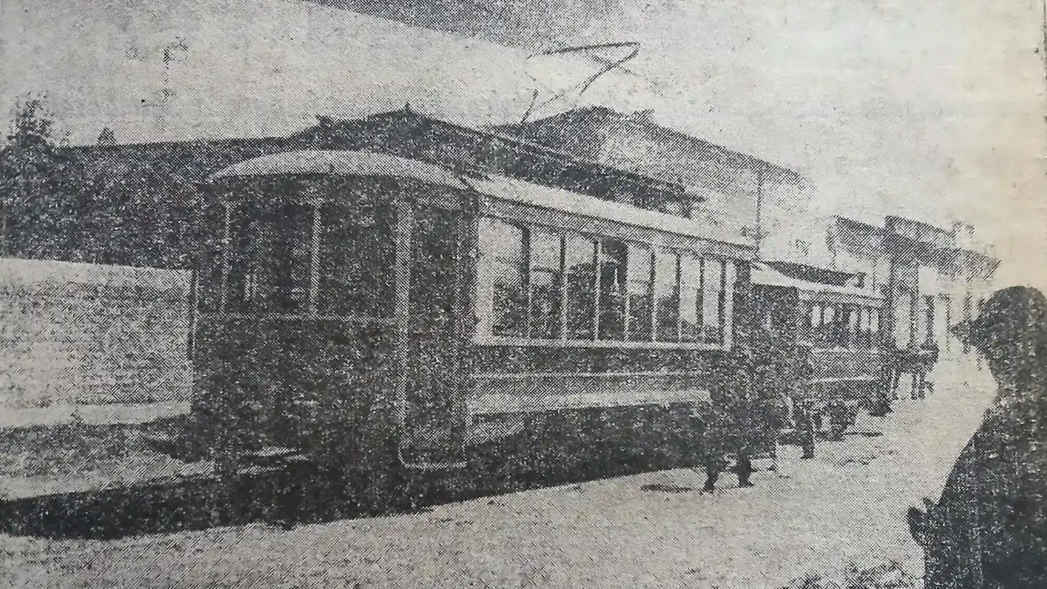 Rieles en las calles de Necochea