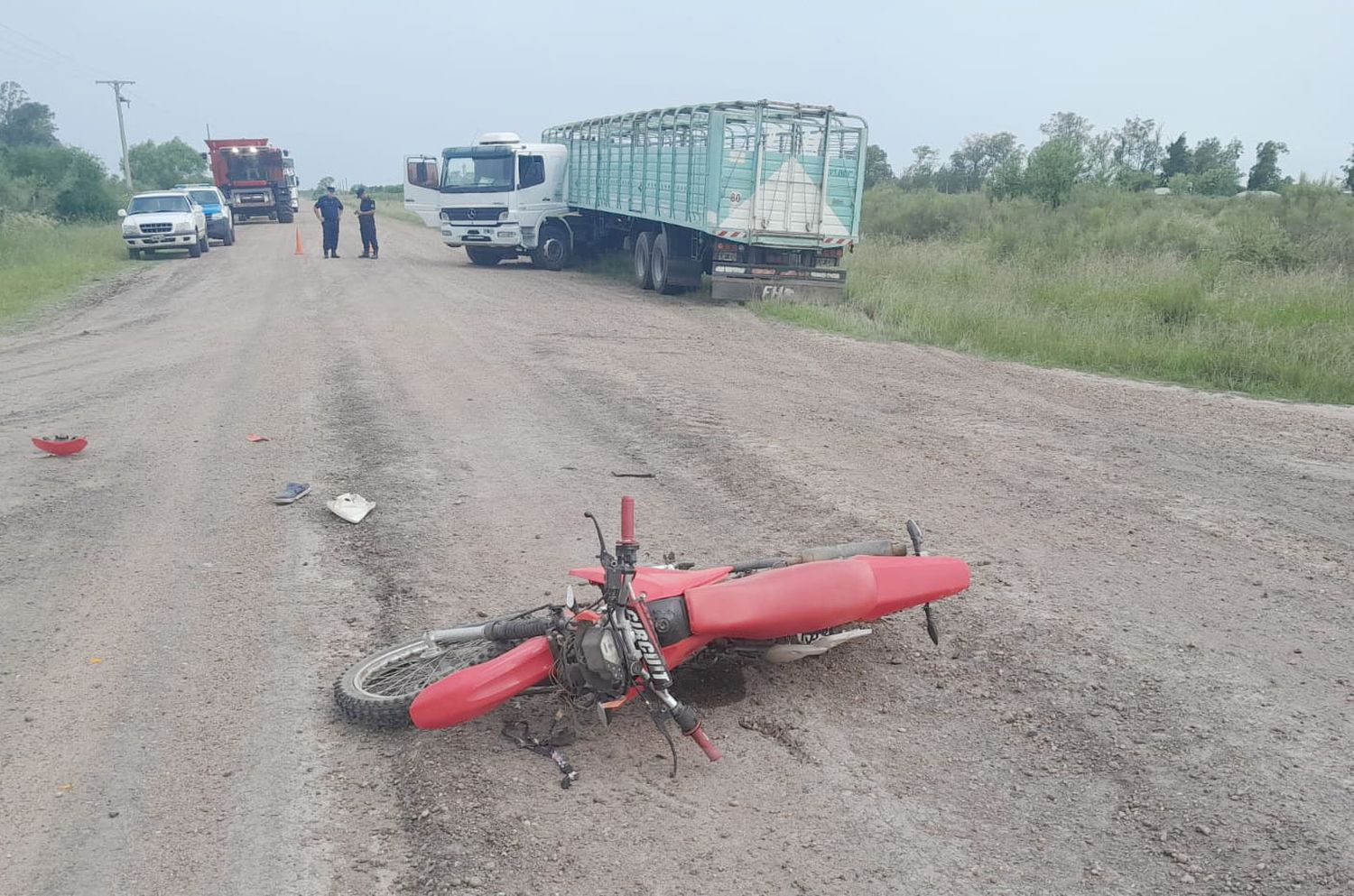 Accidente de tránsito con una motociclista herida