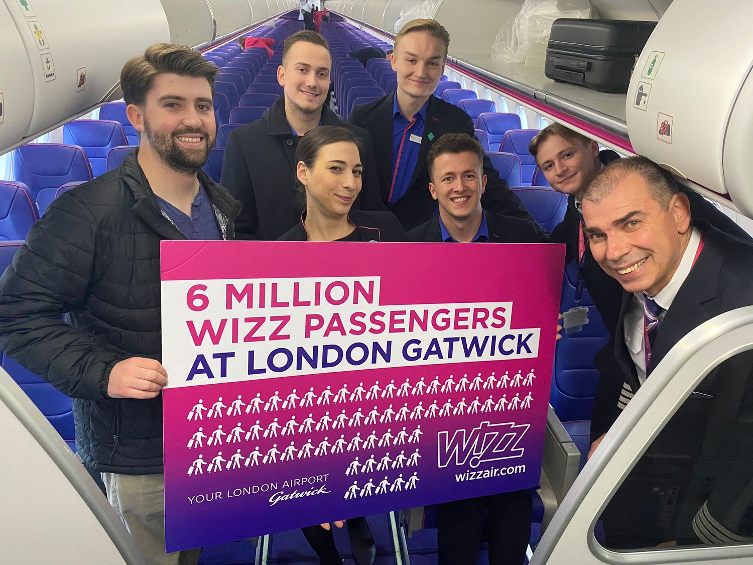 Wizz Air alcanza hito de 6 millones de pasajeros movilizados desde Londres Gatwick