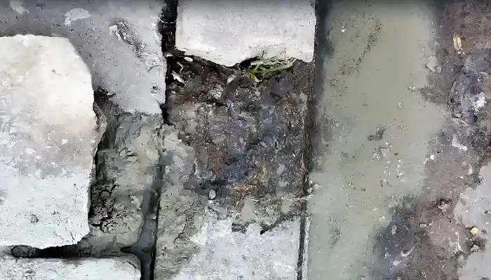 Cámara de cloacas tapada en Pavón al 300