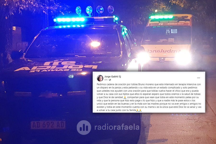 Piden cadena de oración para el joven gravemente herido por un disparo en la ciudad