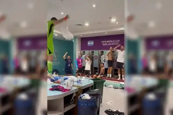 VIDEO | Así festejó de la selección en el vestuario, tras la victoria ante México