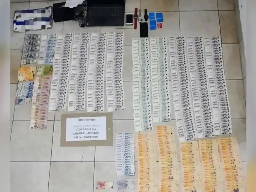 Más de un millón y medio de pesos y dólares quedaron en manos de la Justicia.