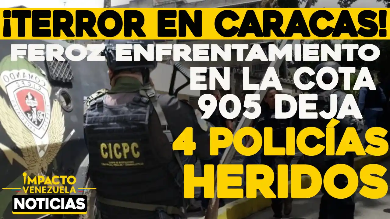 ¡TERROR en Caracas! Feroz enfrentamiento en la Cota 905
