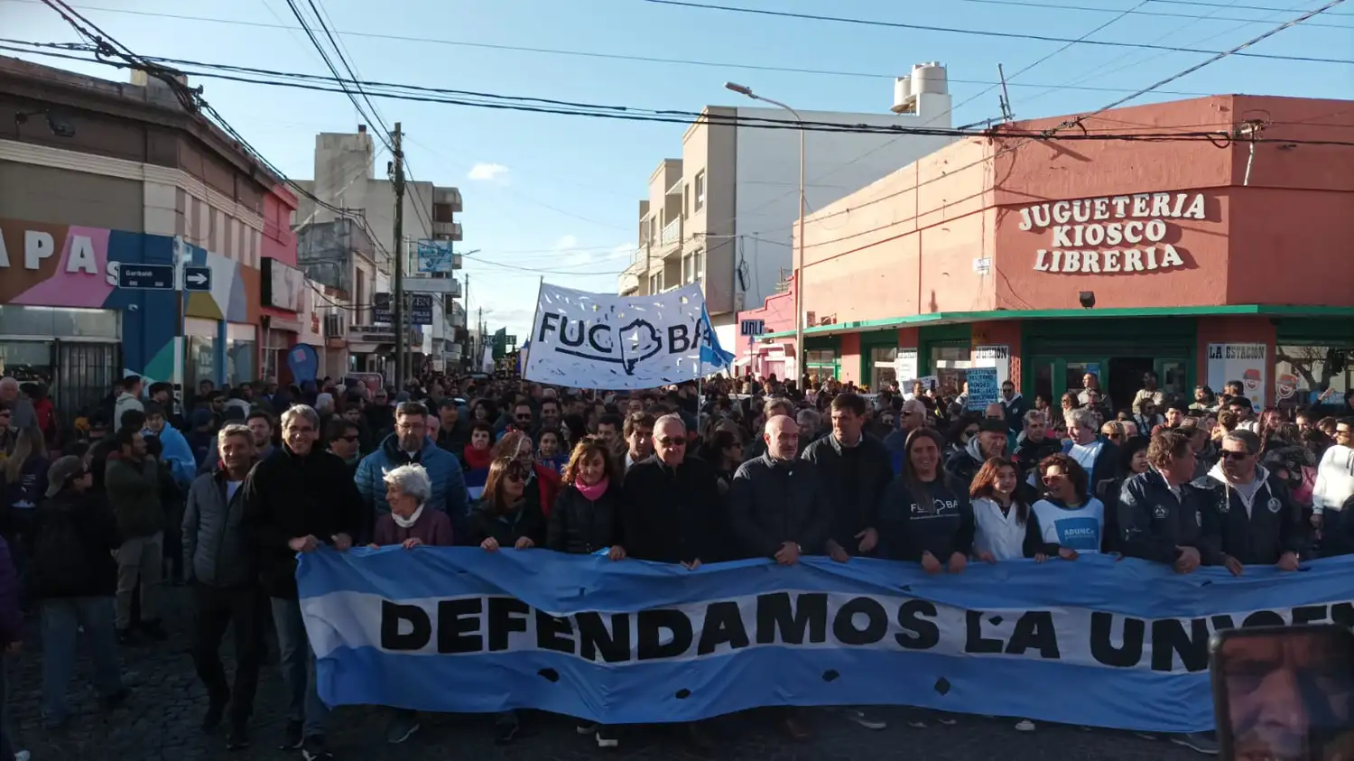 Imágen de la última Marcha Federal en la ciudad.