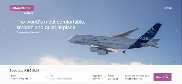 ¿Querés reservar un pasaje en un A380? Airbus lanzó un sitio especial para facilitártelo