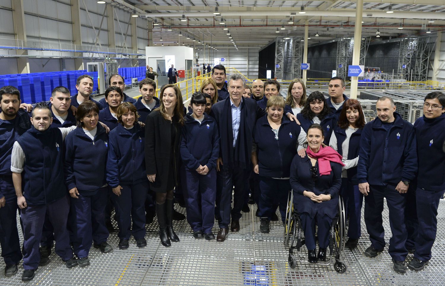 Vidal acompañó a Macri en la inauguración de una planta de Distribución en Avellaneda