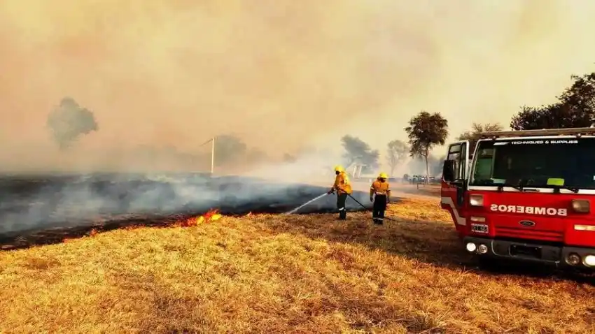 Detienen a hombre que habría provocado incendio de pastizal