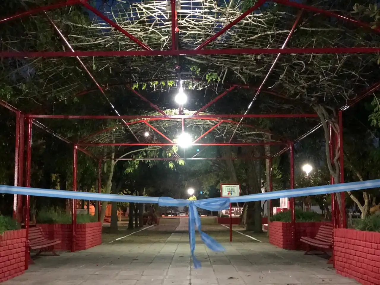 San Cristóbal: nuevas luminarias led en Plaza San Martín